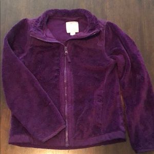Purple fleece jacket